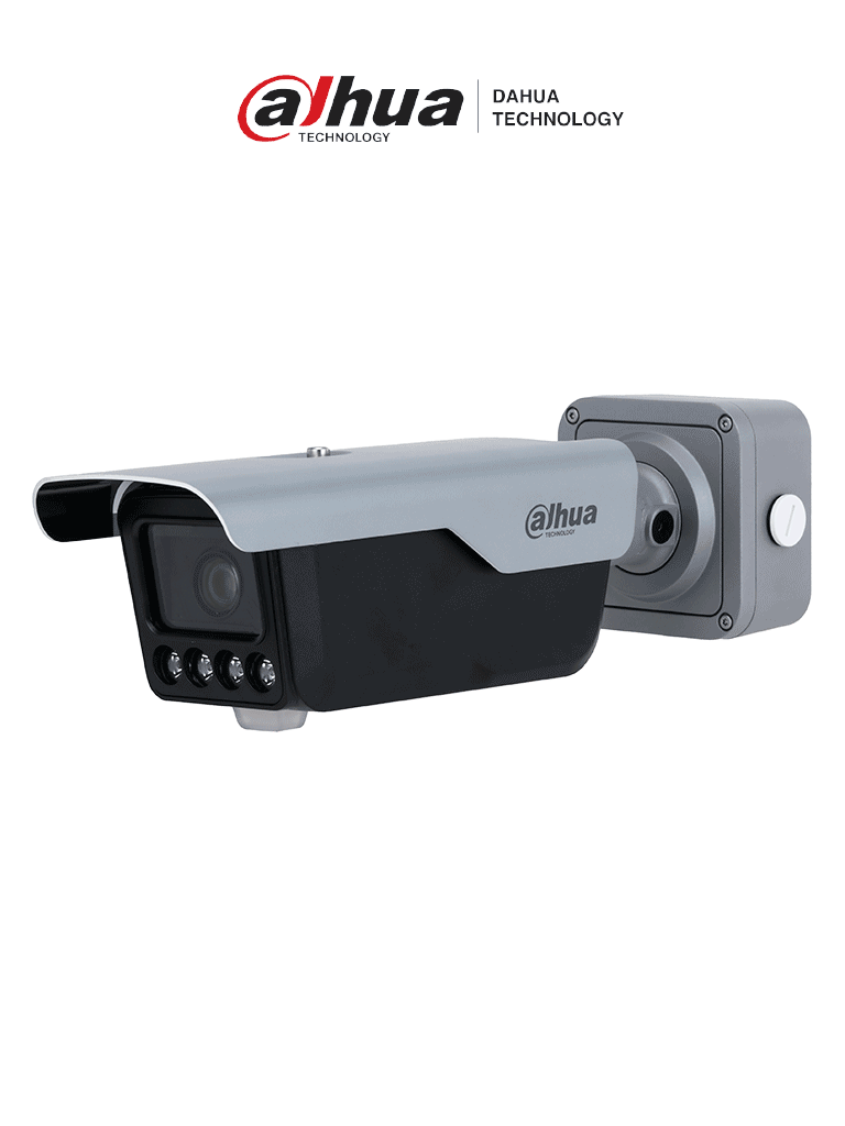 DAHUA DHI-ITC413-PW4D-Z1 - Cámara IP LPR 4 MP con lente motorizado 2.7-12mm y 4 iluminadores de 10m. Incluye IA WizMind, lectura de placas hasta 80 km/h, detección de vehículos (tipo, color, marca)PoE, WDR, H.265, IP67, E/S de alarma y audio DAHUA DHI-ITC413-PW4D-Z1 - Cámara IP LPR 4 MP con lente motorizado 2.7-12mm y 4 iluminadores de 10m. Incluye IA WizMind, lectura de placas hasta 80 km/h, detección de vehículos (tipo, color, marca)PoE, WDR, H.265, IP67, E/S de alarma y audio